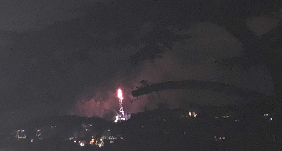 Tour Eiffel feu d'artifice